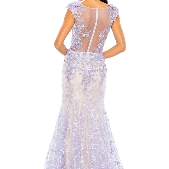 Floral Bead-Embellished Gown - Picture 2 of 4